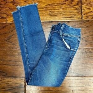 Hudson Collin skinny frayed denim jeans
